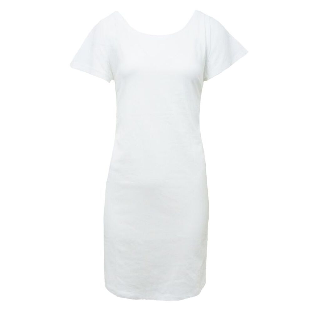 Mantis Womens/Ladies Loose Fit T-Shirt Dress / White